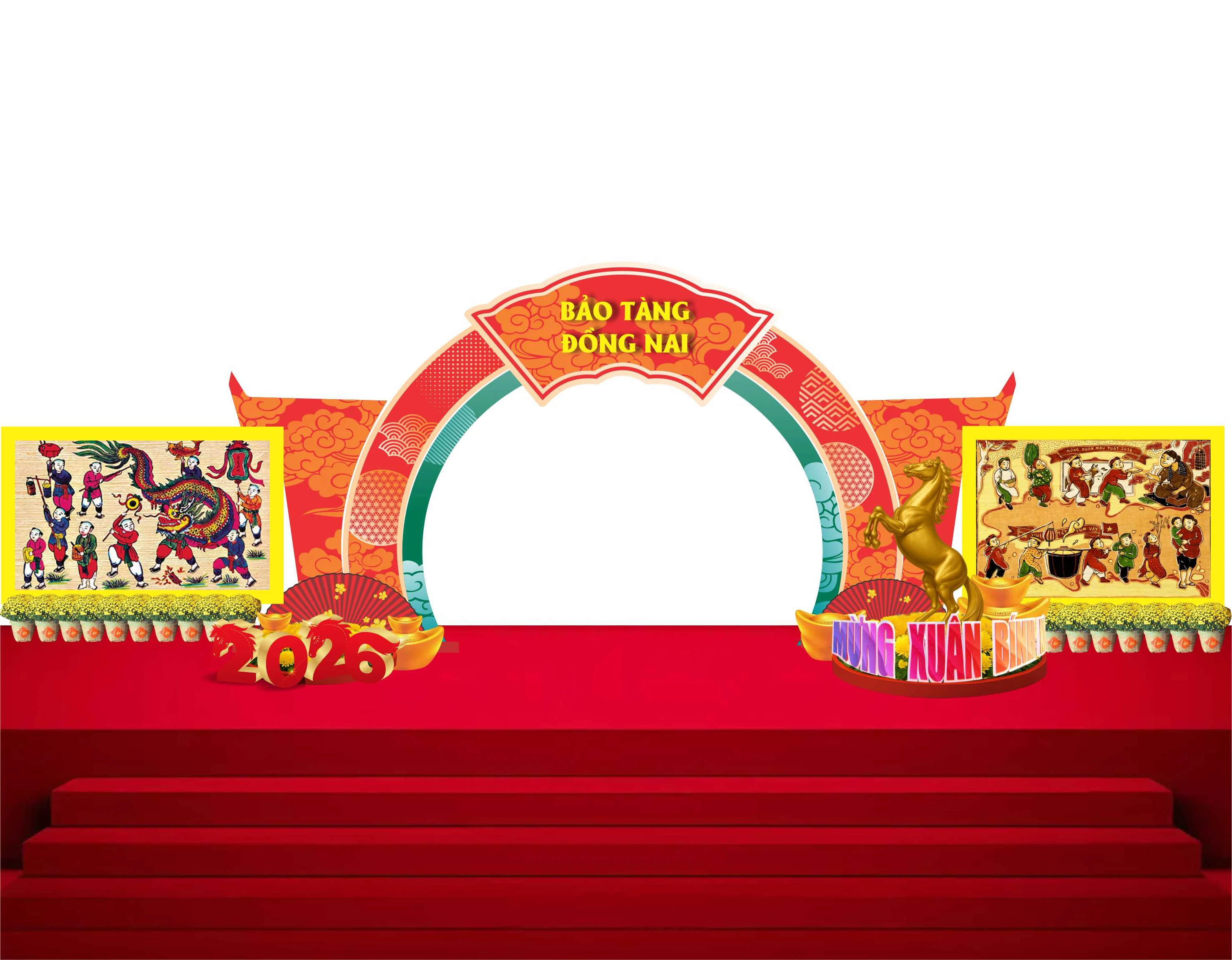 Cổng chào - Backgruond Decor Năm Mới #138