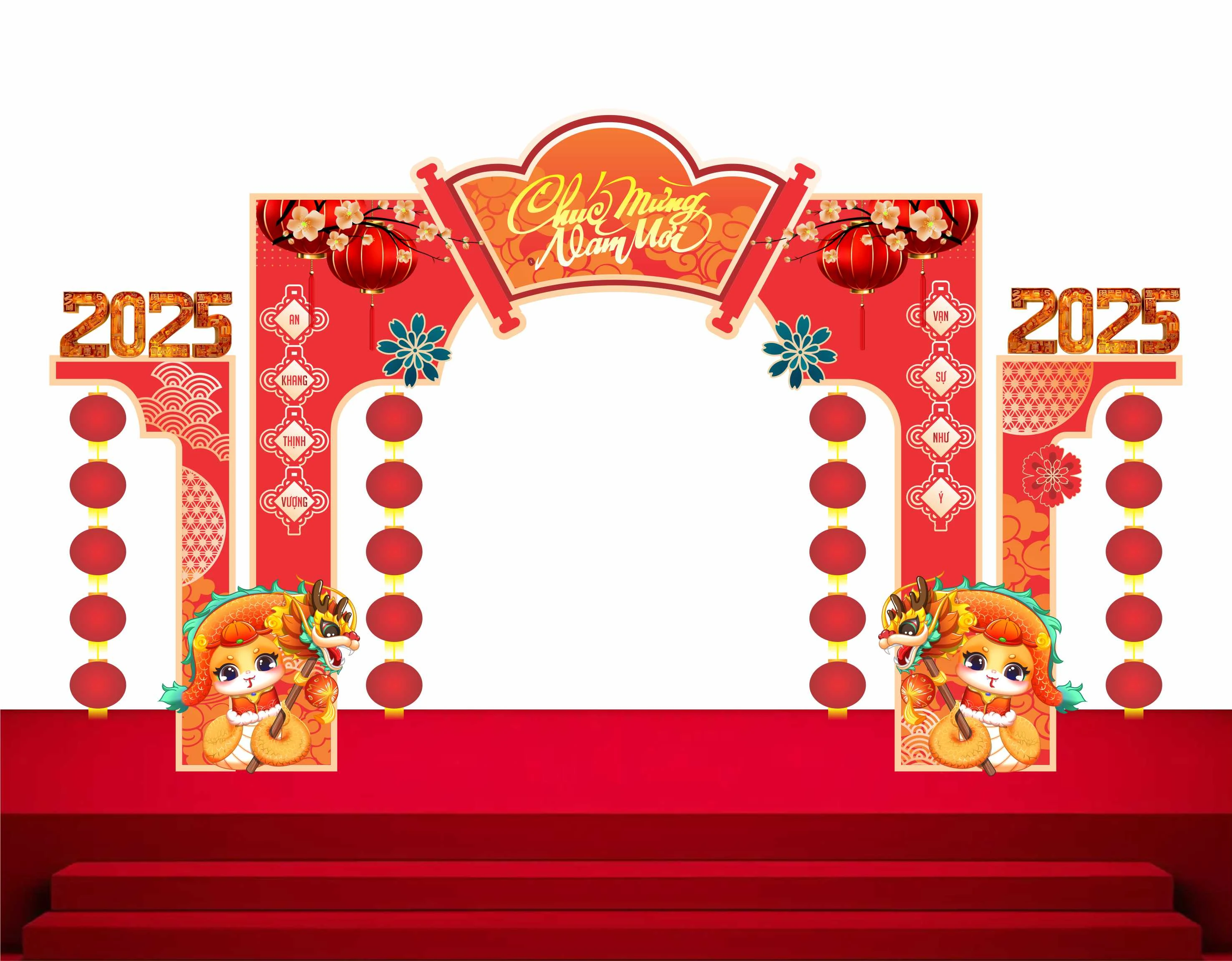 Cổng chào - Backgruond Decor Năm Mới #140
