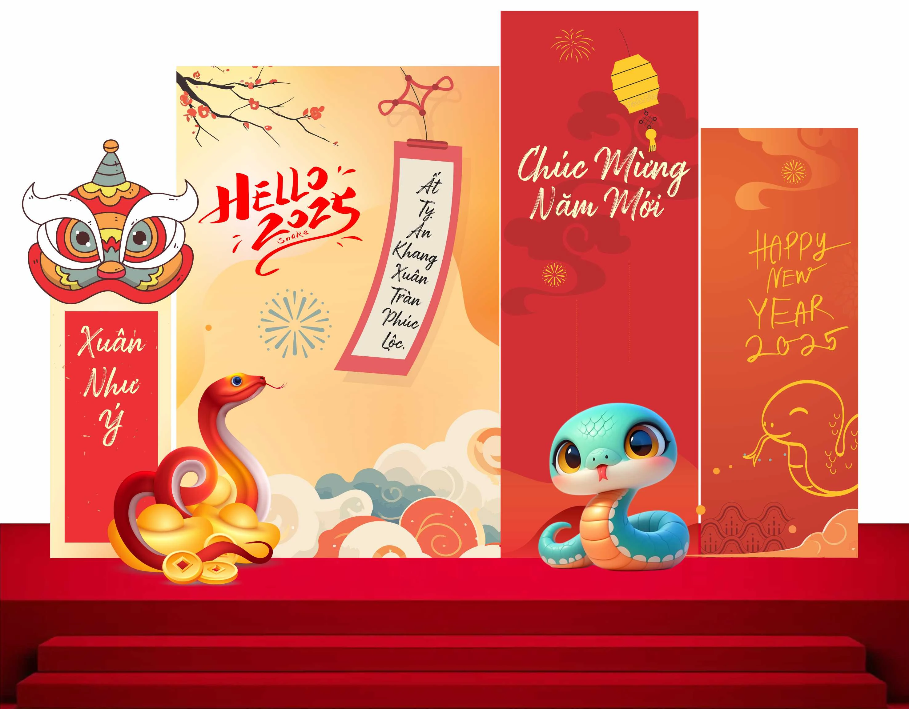 Cổng chào - Backgruond Decor Năm Mới #142