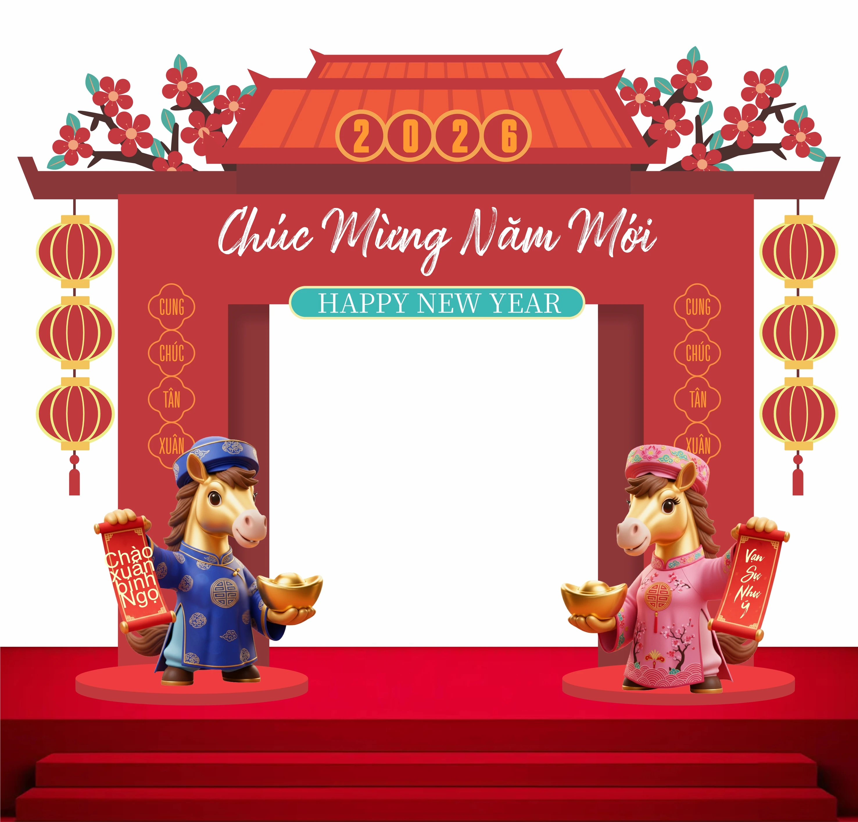 Cổng chào - Backgruond Decor Năm Mới #144