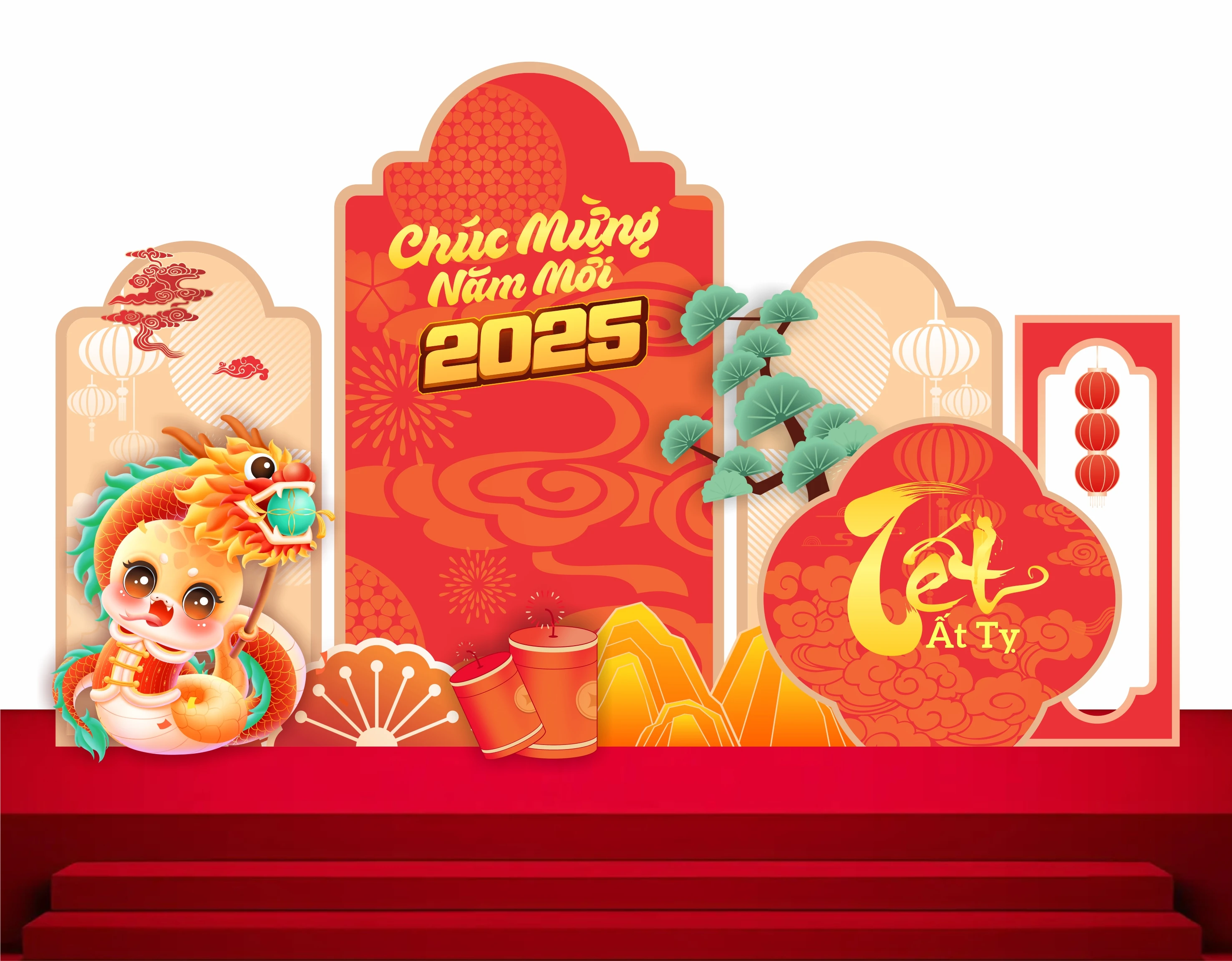 Cổng chào - Backgruond Decor Năm Mới #148