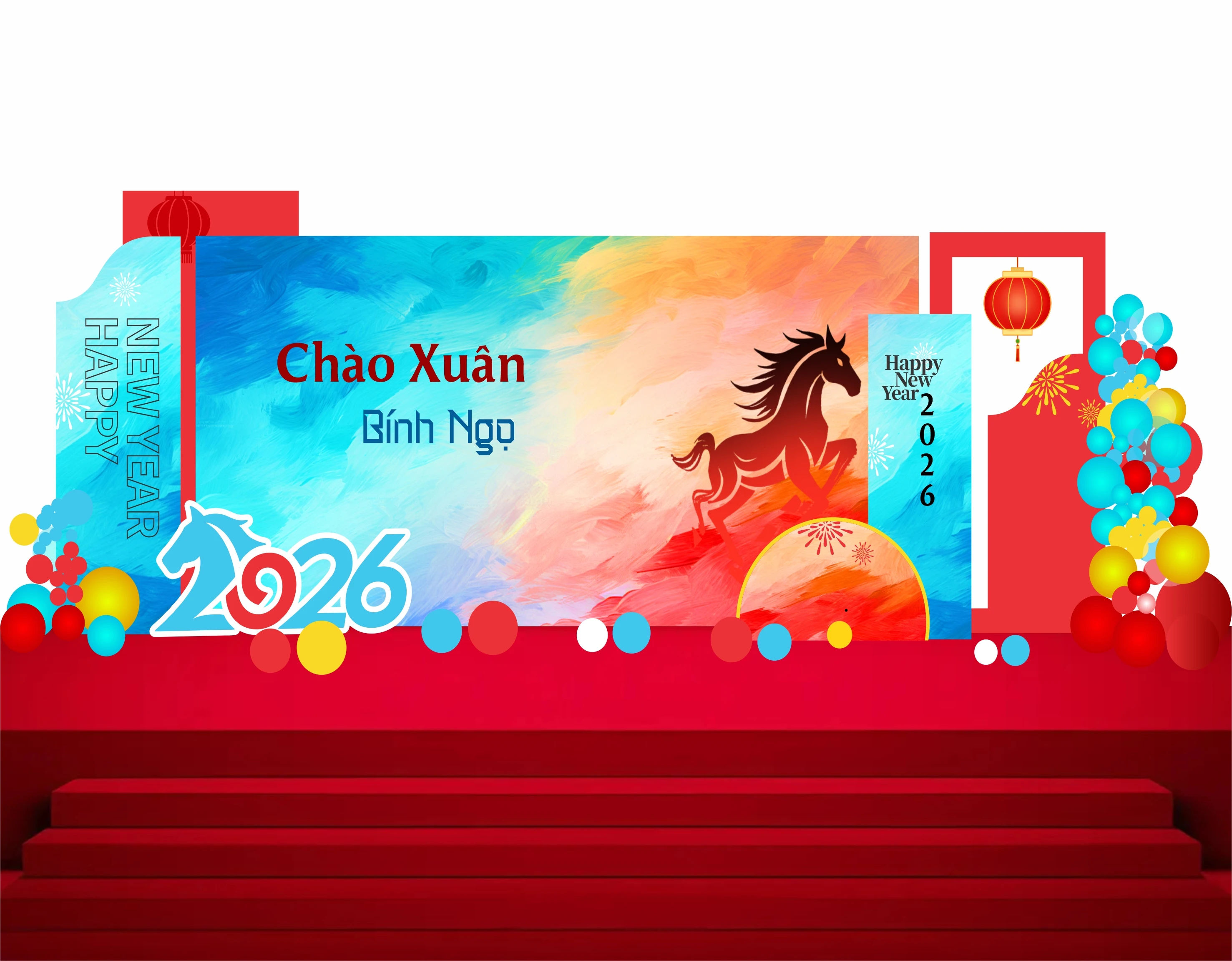 Cổng chào - Backgruond Decor Năm Mới #150