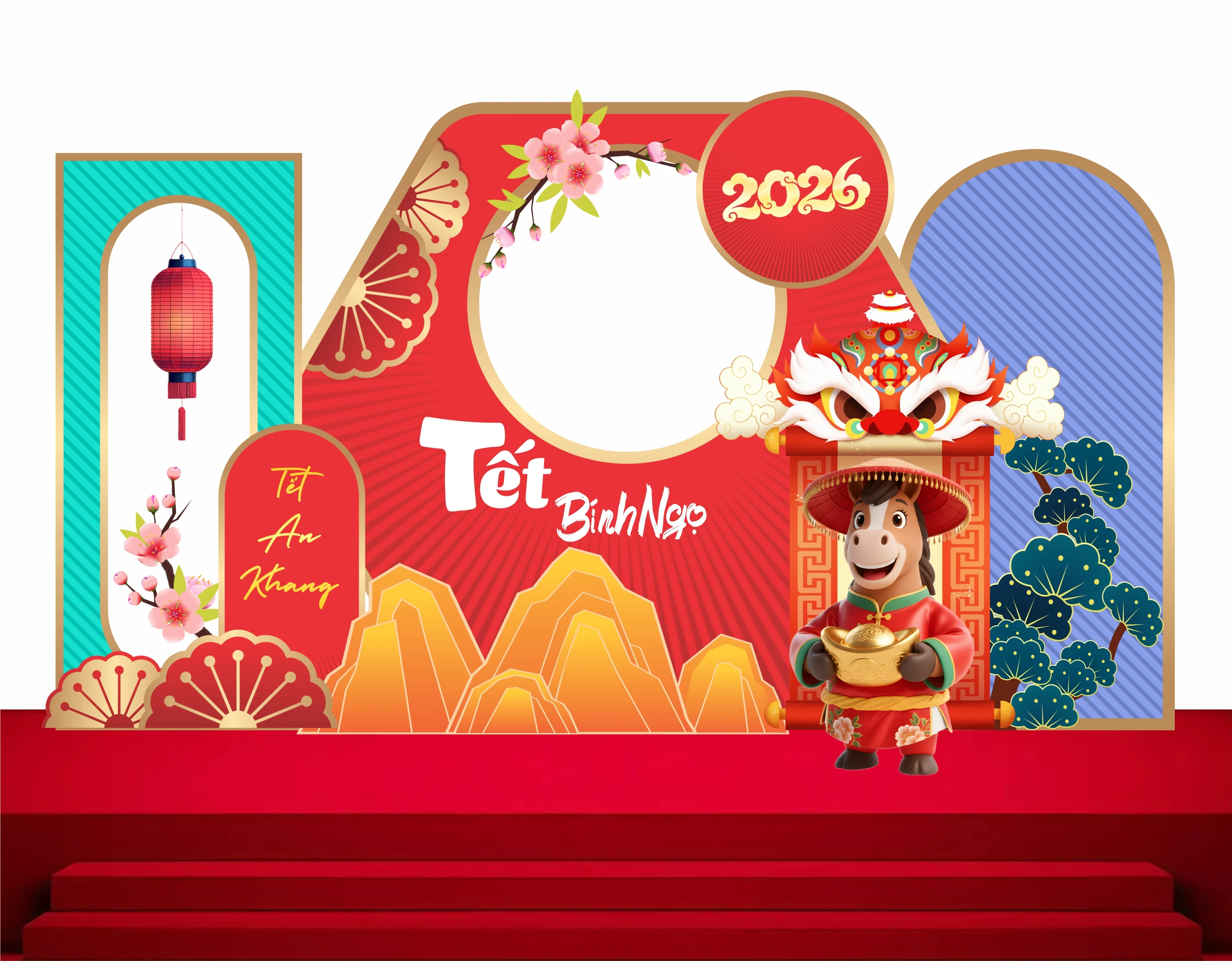 Cổng chào - Backgruond Decor Năm Mới #151