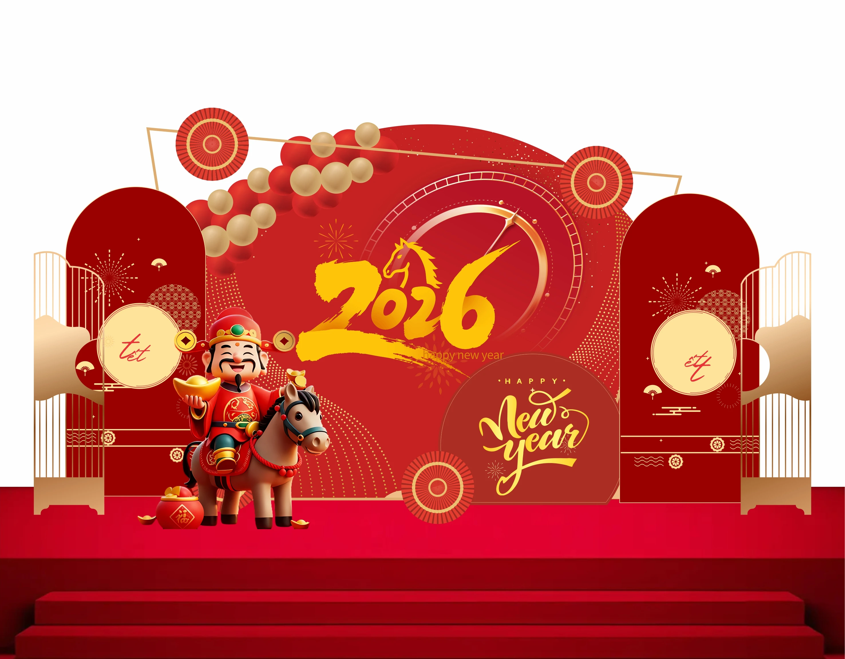 Cổng chào - Backgruond Decor Năm Mới #155