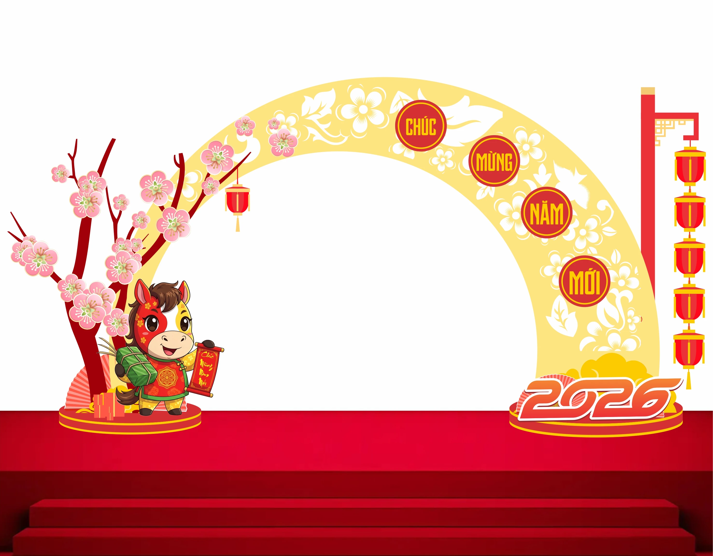 Cổng chào - Backgruond Decor Năm Mới #156