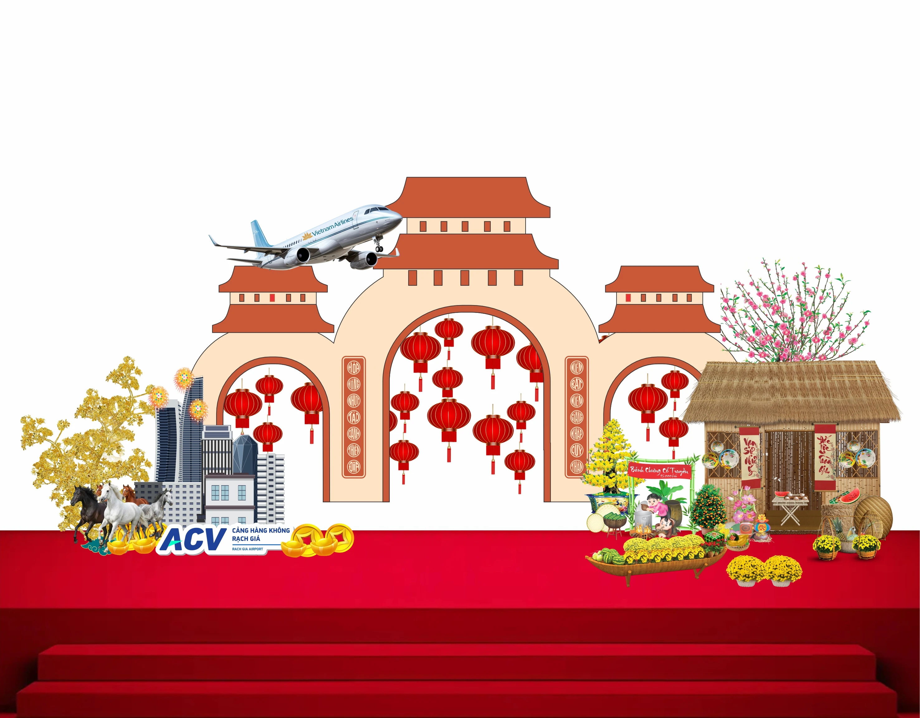 Cổng chào - Backgruond Decor Năm Mới #162