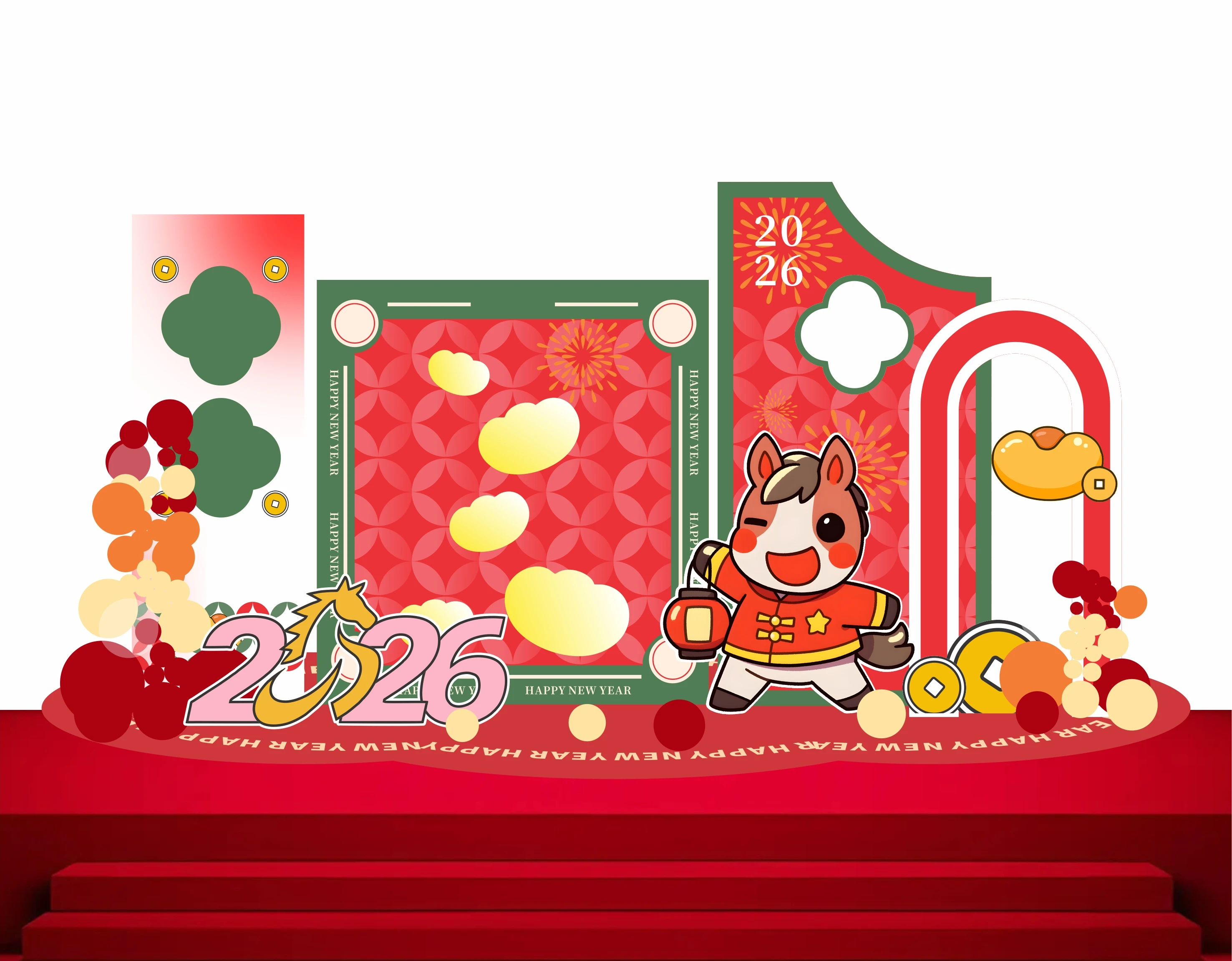 Cổng chào - Backgruond Decor Năm Mới #171