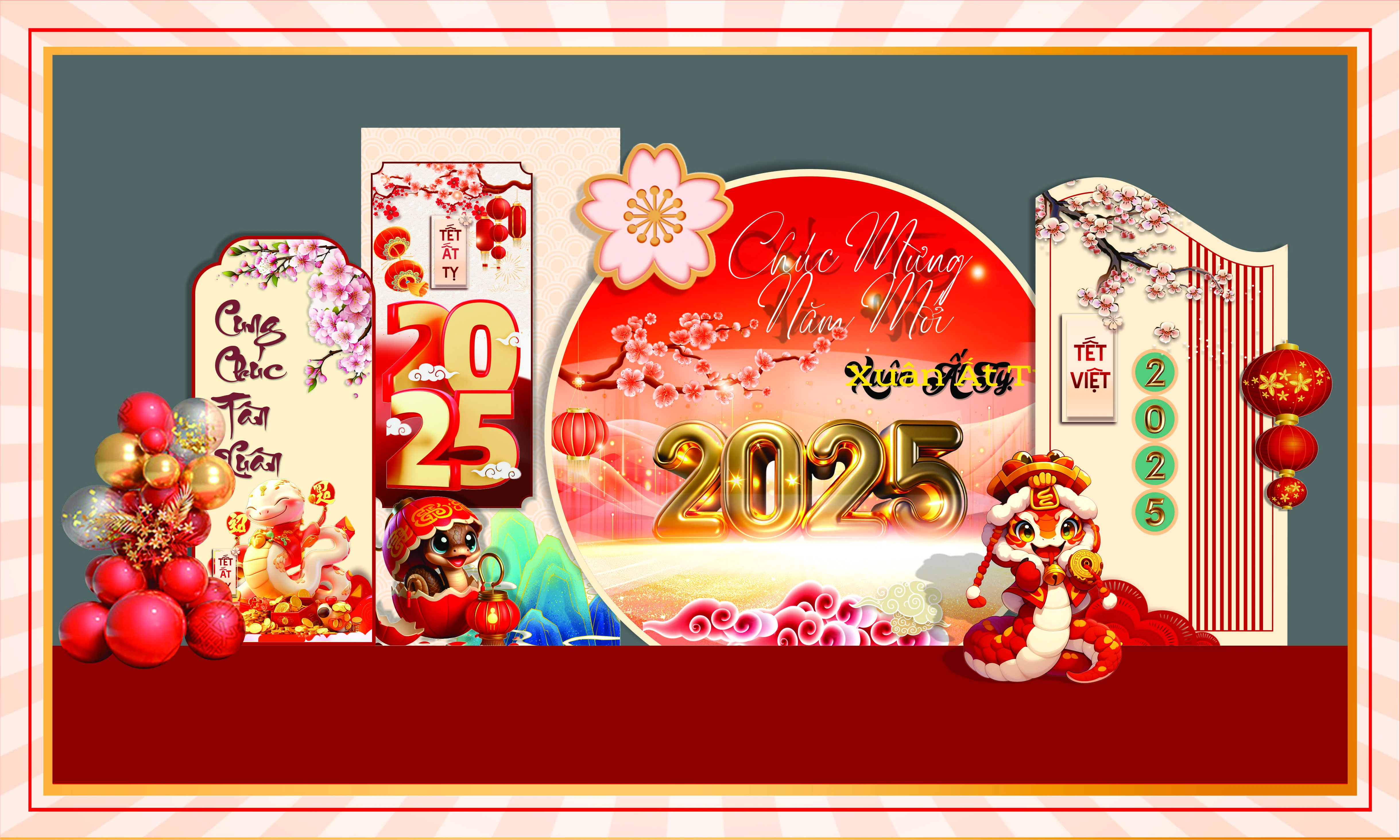Cổng chào - Backgruond Decor Năm Mới #182