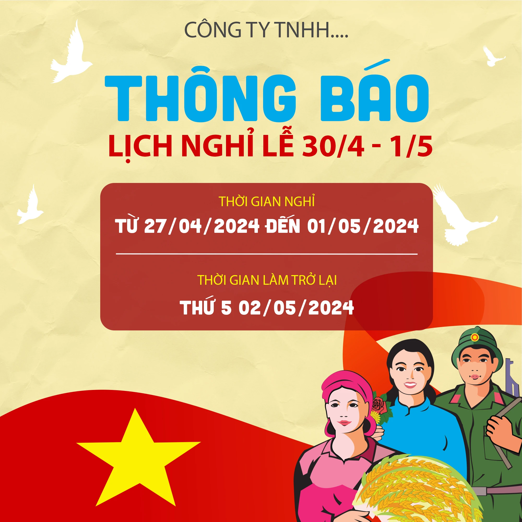 Giải phóng Miền Nam (30/4) & Quốc Tế Lao Động (1/5) #52
