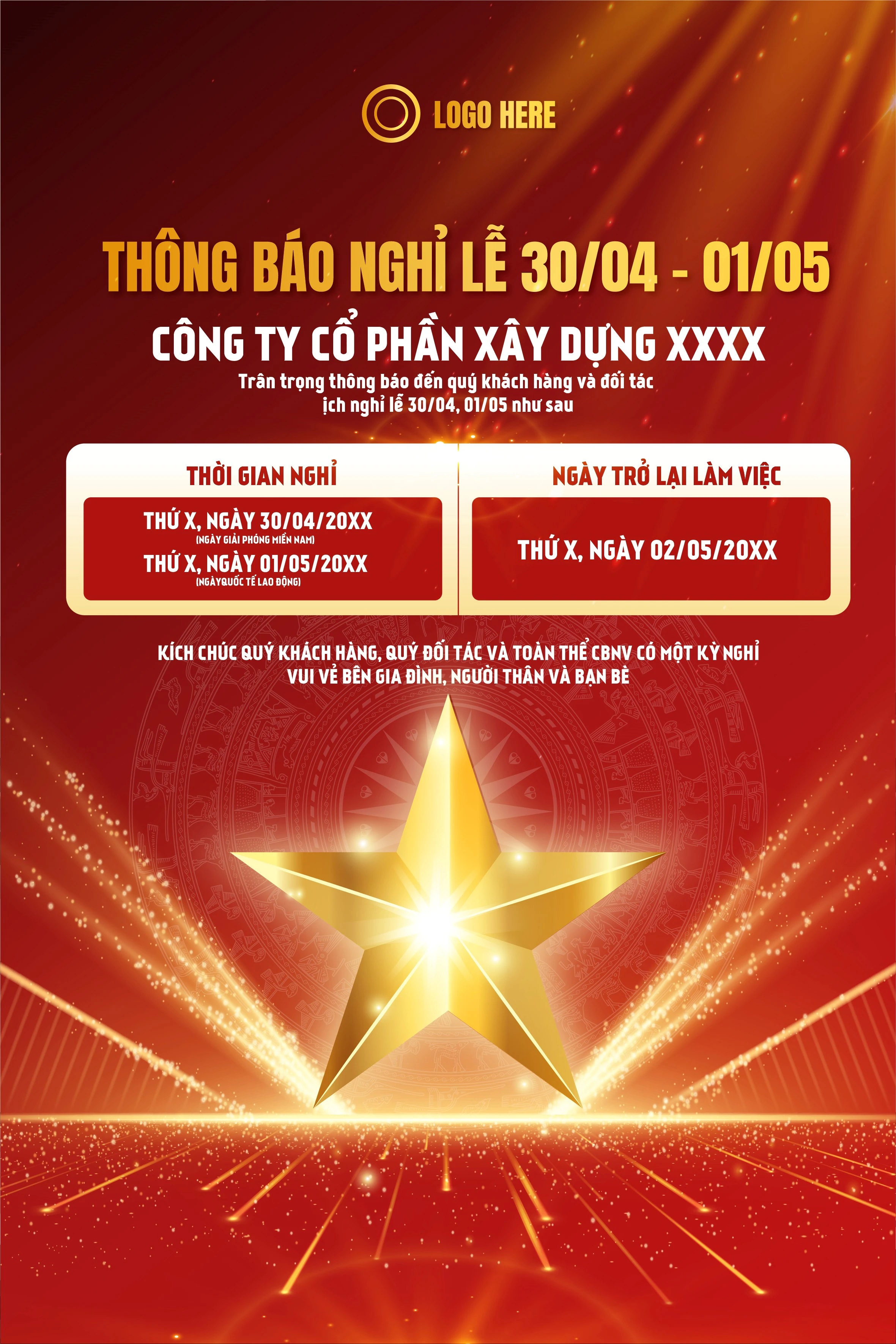 Giải phóng Miền Nam (30/4) & Quốc Tế Lao Động (1/5) #71