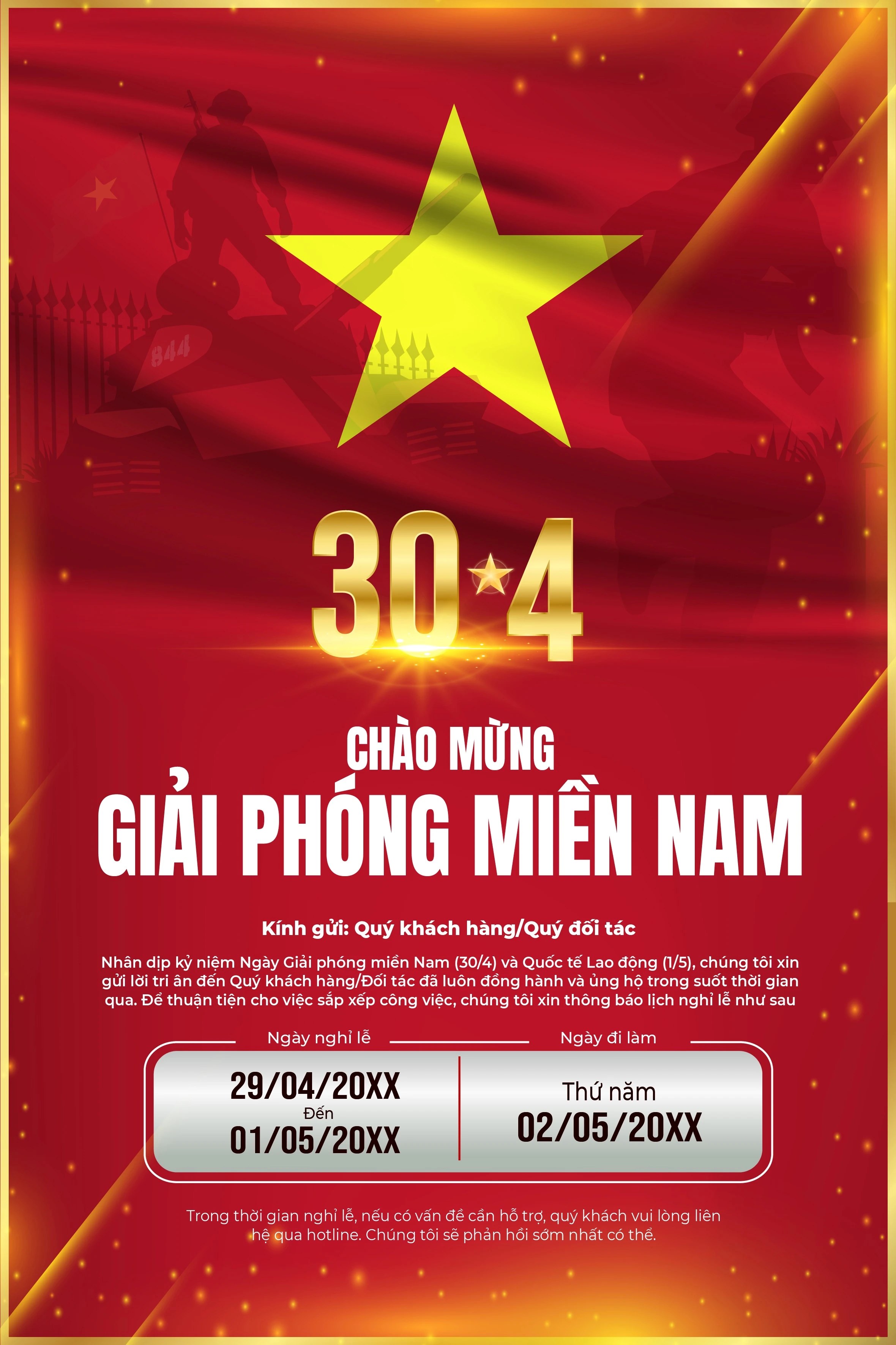 Giải phóng Miền Nam (30/4) & Quốc Tế Lao Động (1/5) #97