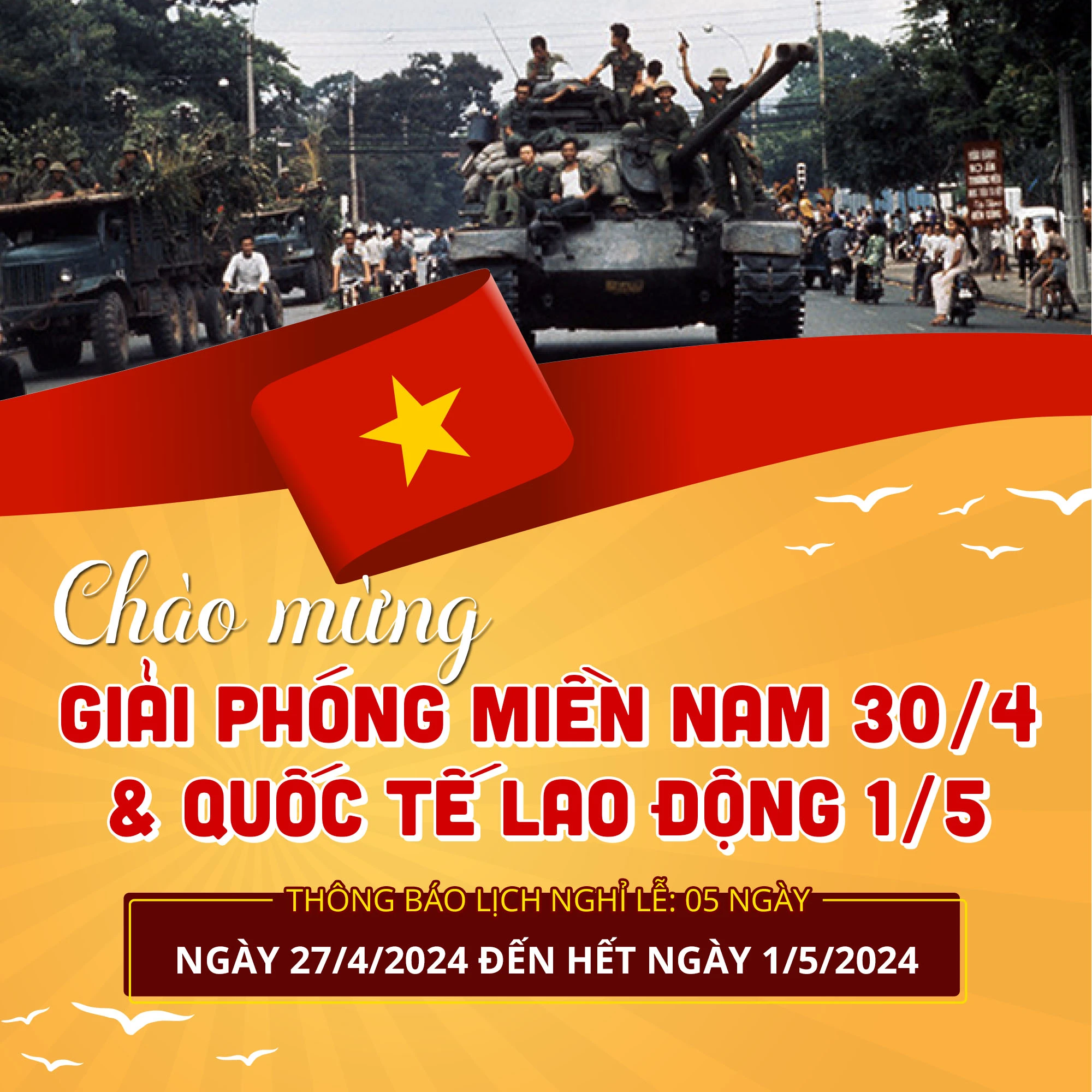 Giải phóng Miền Nam (30/4) & Quốc Tế Lao Động (1/5) #108