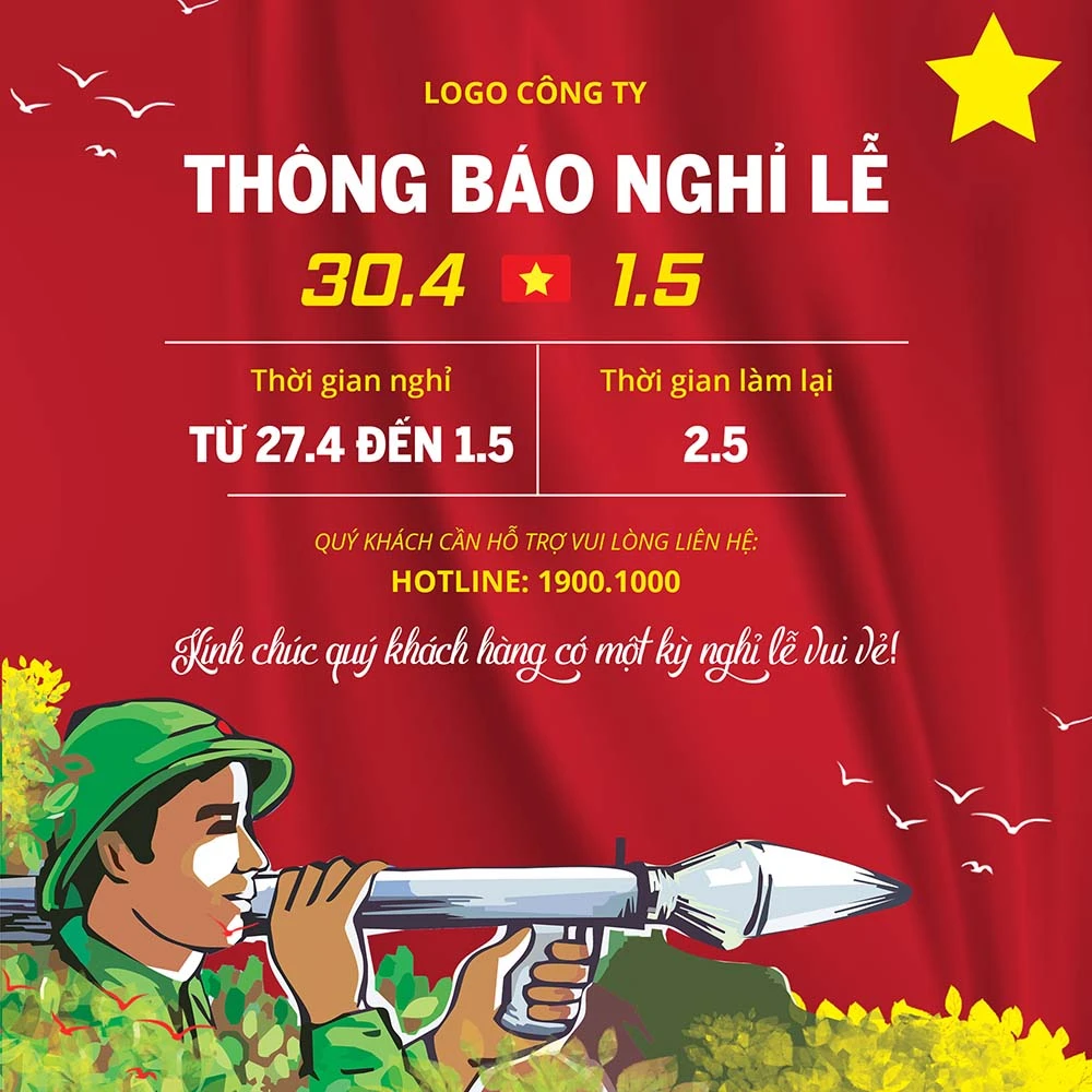 Giải phóng Miền Nam (30/4) & Quốc Tế Lao Động (1/5) #112