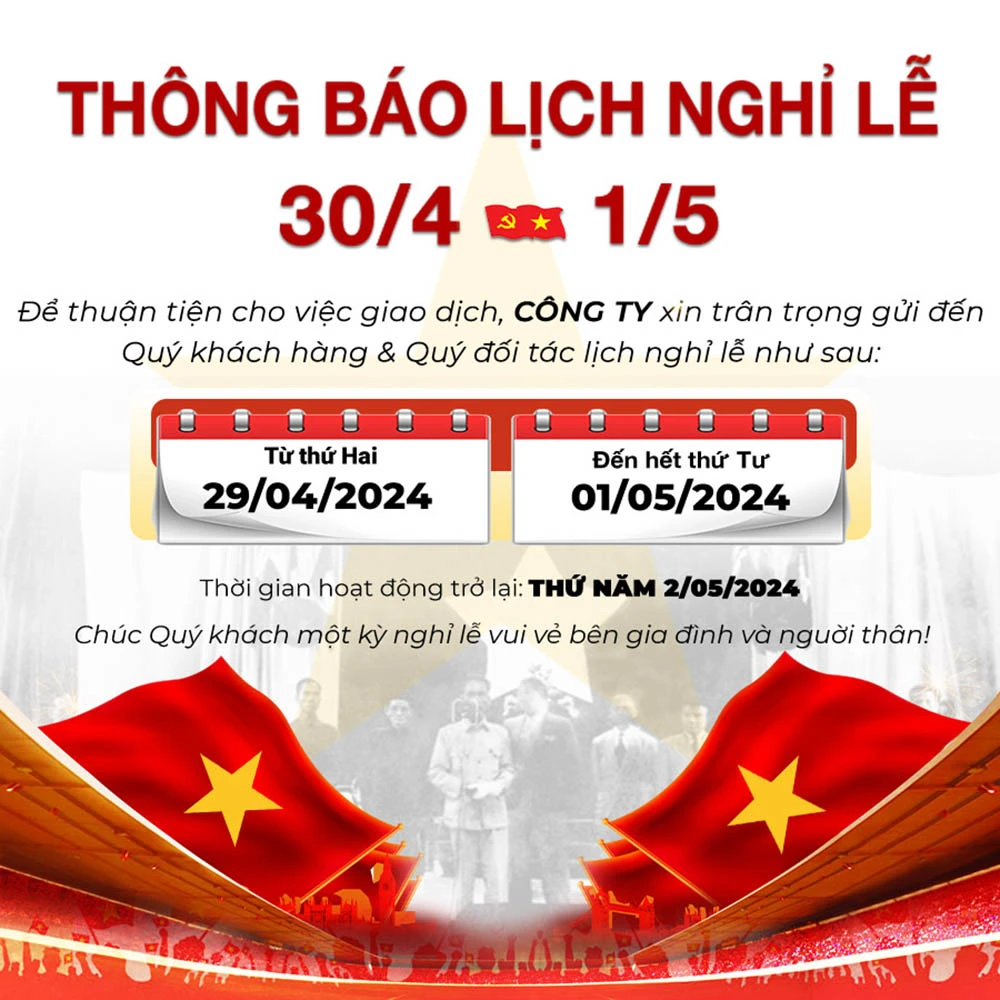 Giải phóng Miền Nam (30/4) & Quốc Tế Lao Động (1/5) #114