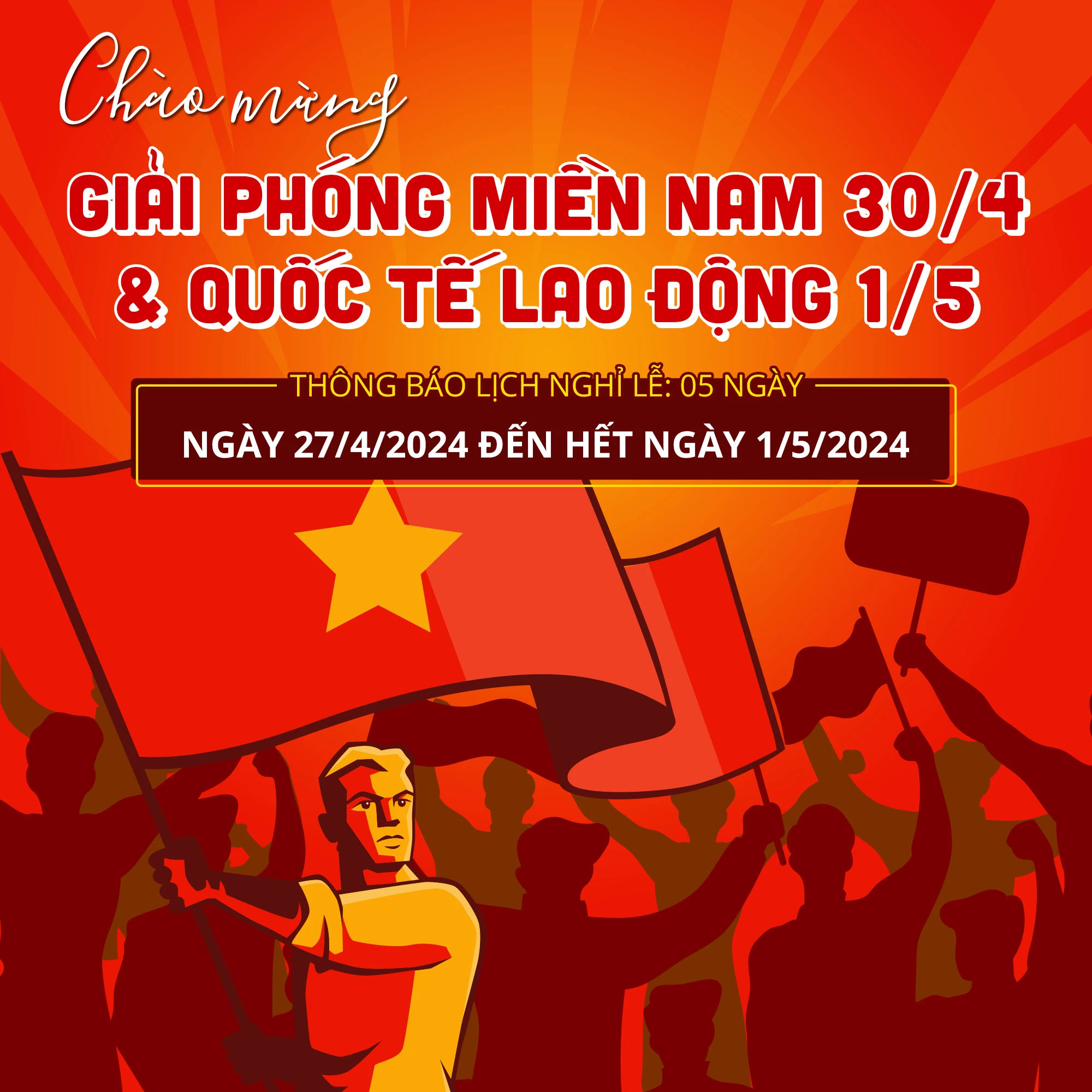 Giải phóng Miền Nam (30/4) & Quốc Tế Lao Động (1/5) #115