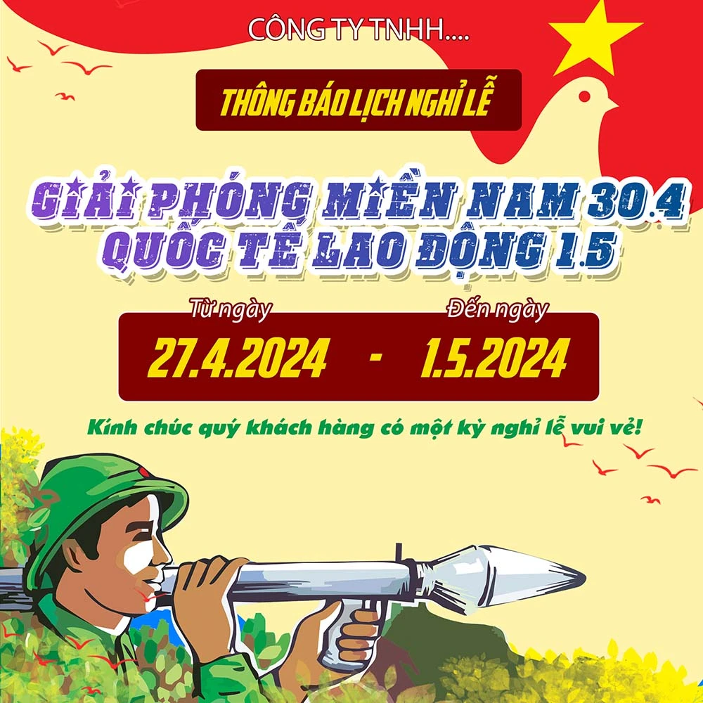 Giải phóng Miền Nam (30/4) & Quốc Tế Lao Động (1/5) #121