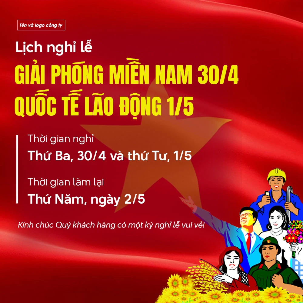 Giải phóng Miền Nam (30/4) & Quốc Tế Lao Động (1/5) #140